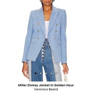 NWT Veronica Beard Miller Dickey Blazer Size 2 Golden Hour